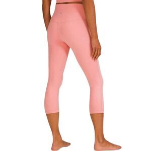 LULULEMON ATHLETICA Align Hi-Rise Crop In Pink Puff Size 2